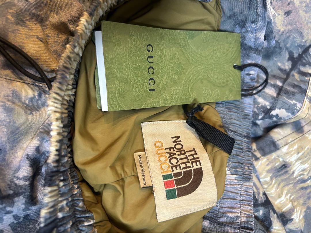 【新品未使用】GUCCI ノースフェイス　フォレストカモ　カーゴパンツ