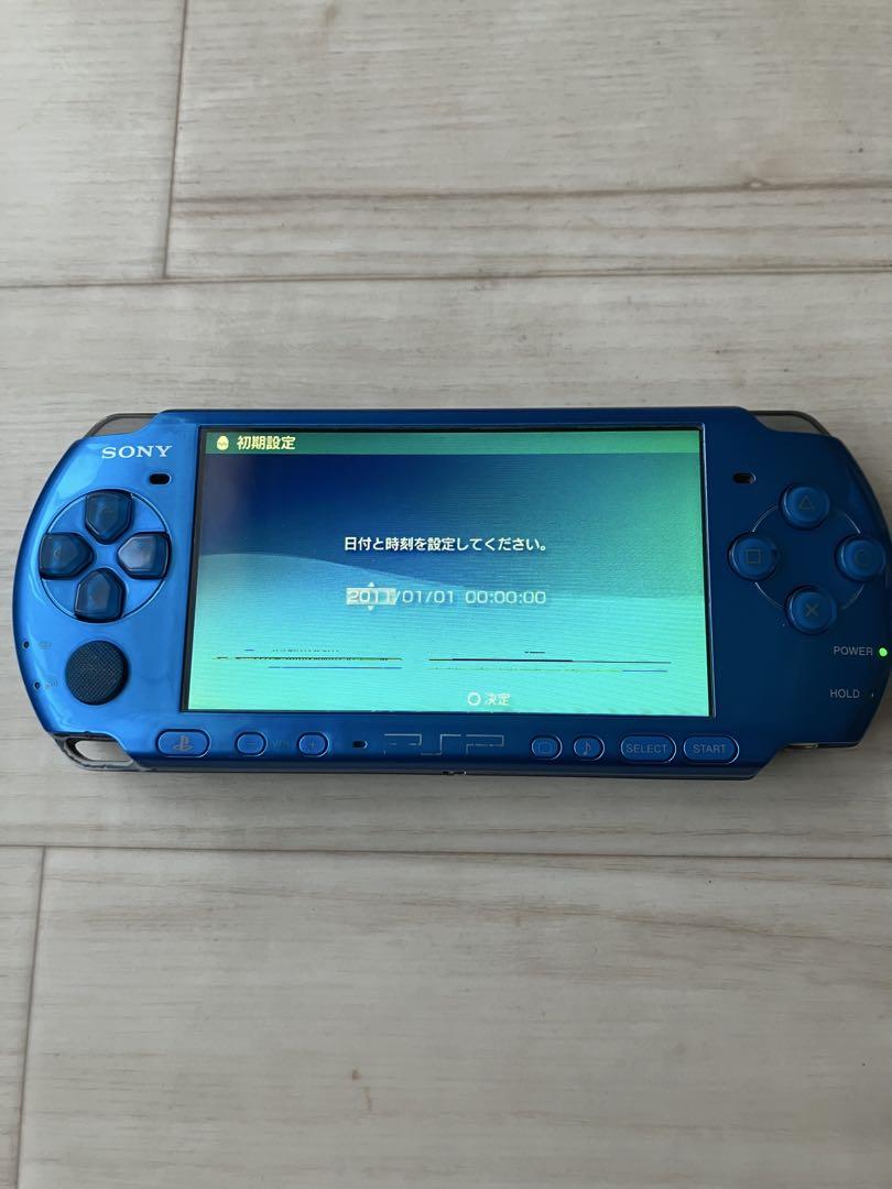 SONY PSP 3000 ブルー動作確認済み