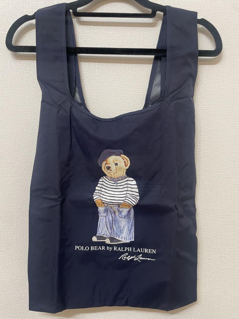 POLO ラルフローレン　ポロベア　レインバッグ　エコバッグ　ネイビー　新品