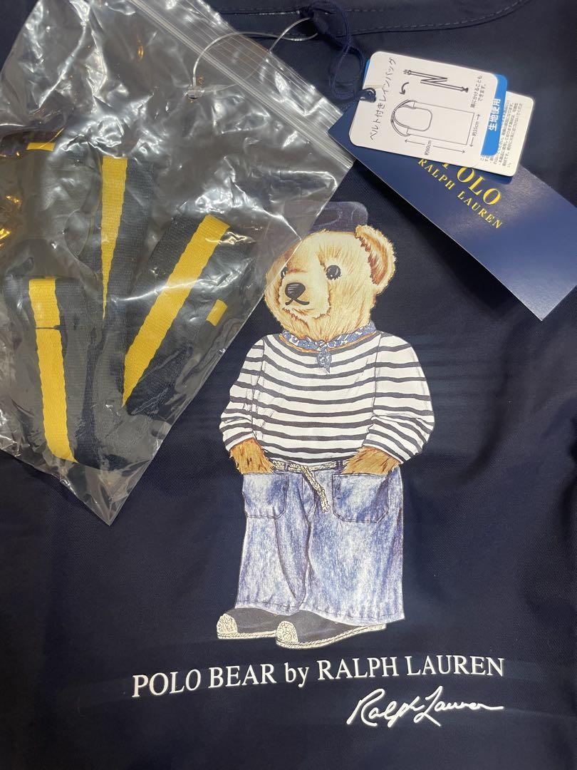 POLO ラルフローレン　ポロベア　レインバッグ　エコバッグ　ネイビー　新品