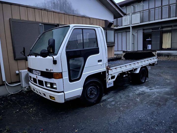 Isuzu Nシリーズ (ELF) 車両積載車 LBWK ホワイト (右ハンドル