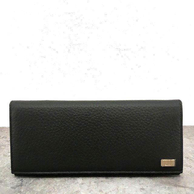 未使用品 dunhill 長財布 ブラック レザー 48