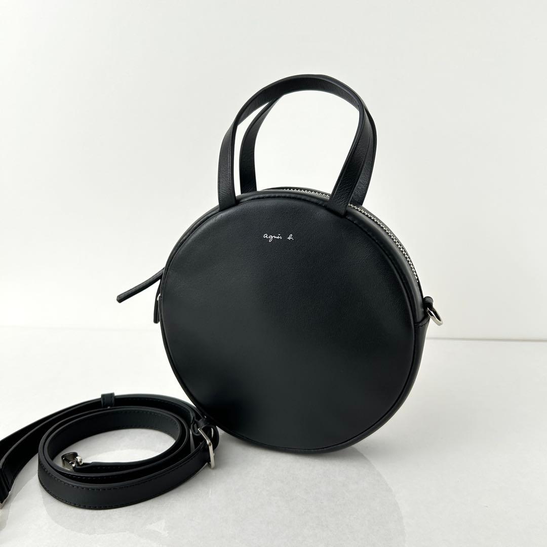 ️ agnes b marion マリオン 2way サークルバッグ 黒Agnes b