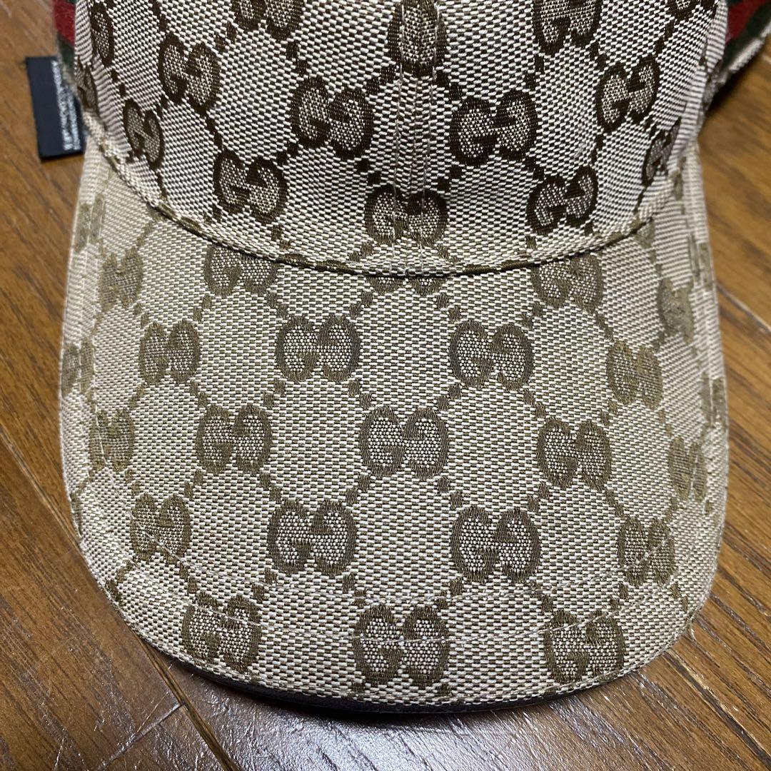 GUCCI グッチ キャップ　帽子　GGキャンバス