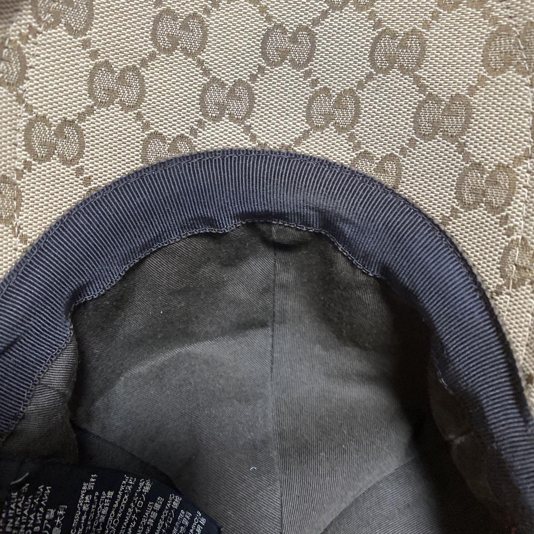 GUCCI グッチ キャップ　帽子　GGキャンバス