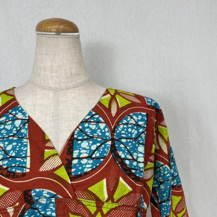 F213 used vintage エスニック 総柄 柄物 トップス 民族