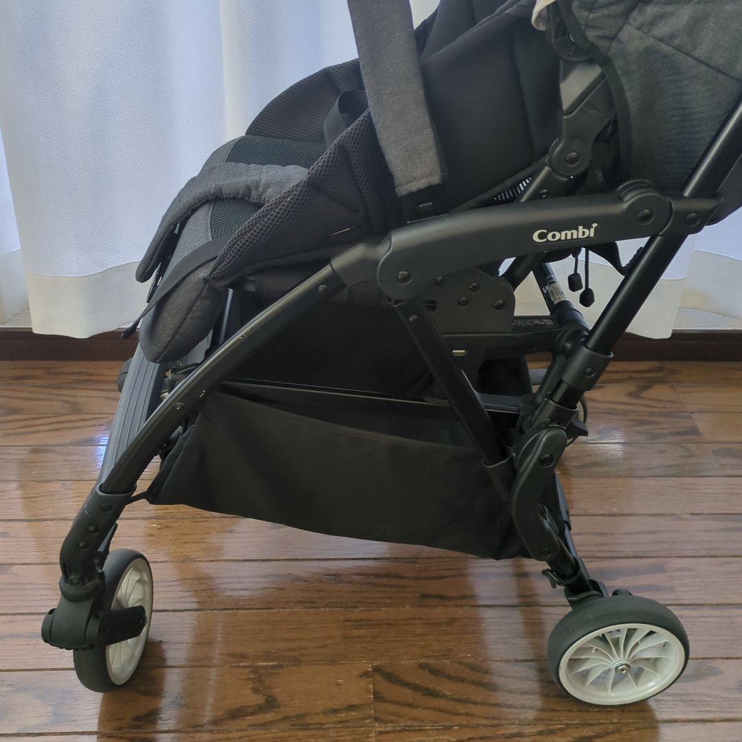 Combi スゴカル minimo 折りたたみベビーカー ブラック・グレー