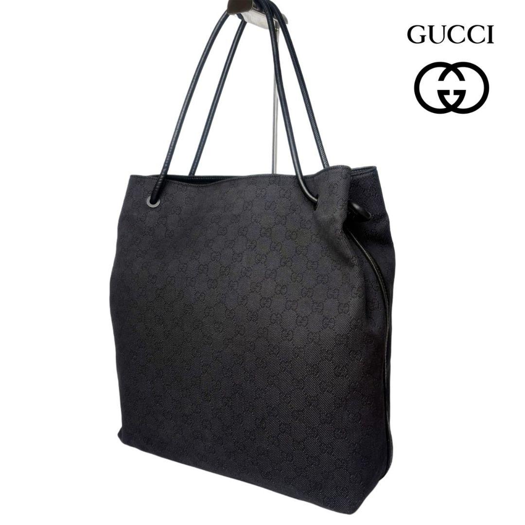 59 美品 GUCCI トートバッグ ハンドバッグ 肩掛け 大容量 n5
