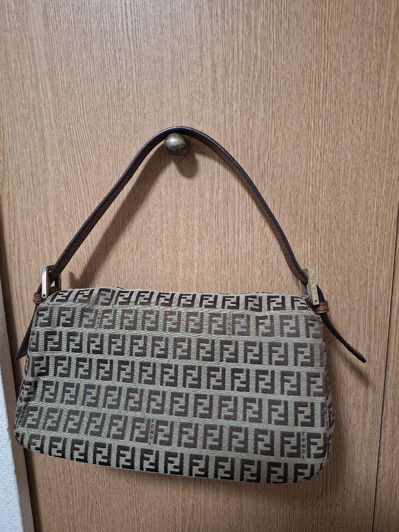 美品！★FENDI フェンディ★ズッカ マンマ バケット ショルダーバッグ