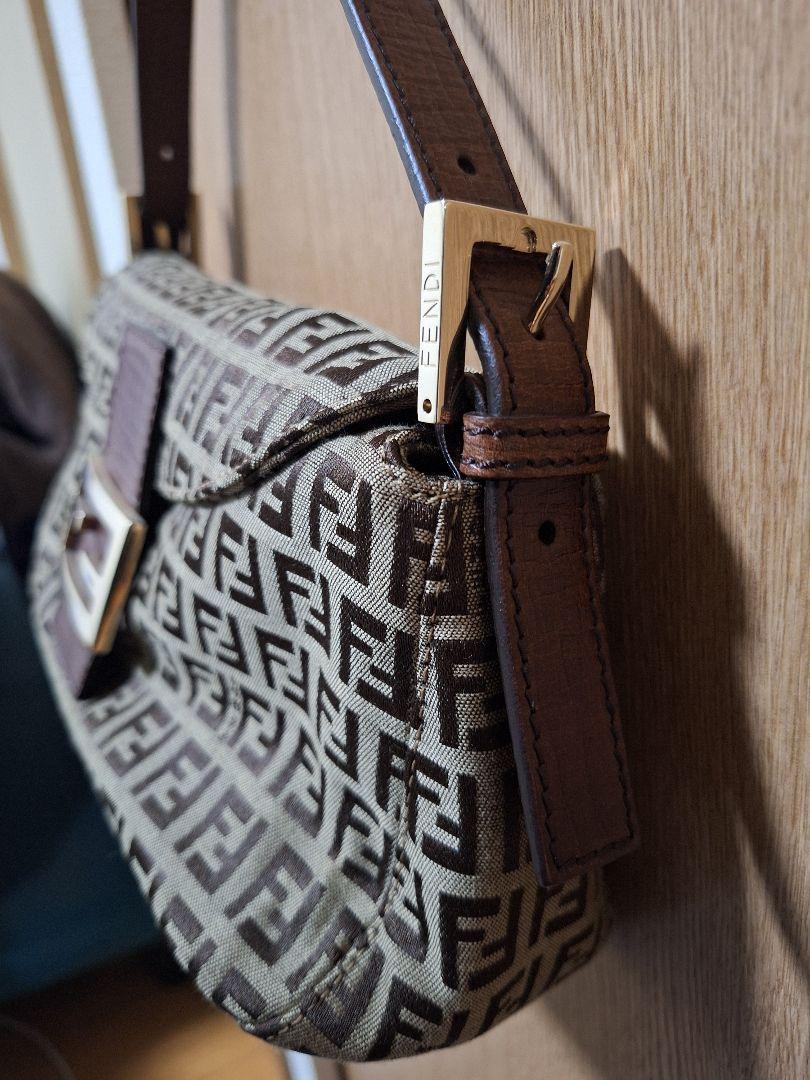 美品！★FENDI フェンディ★ズッカ マンマ バケット ショルダーバッグ