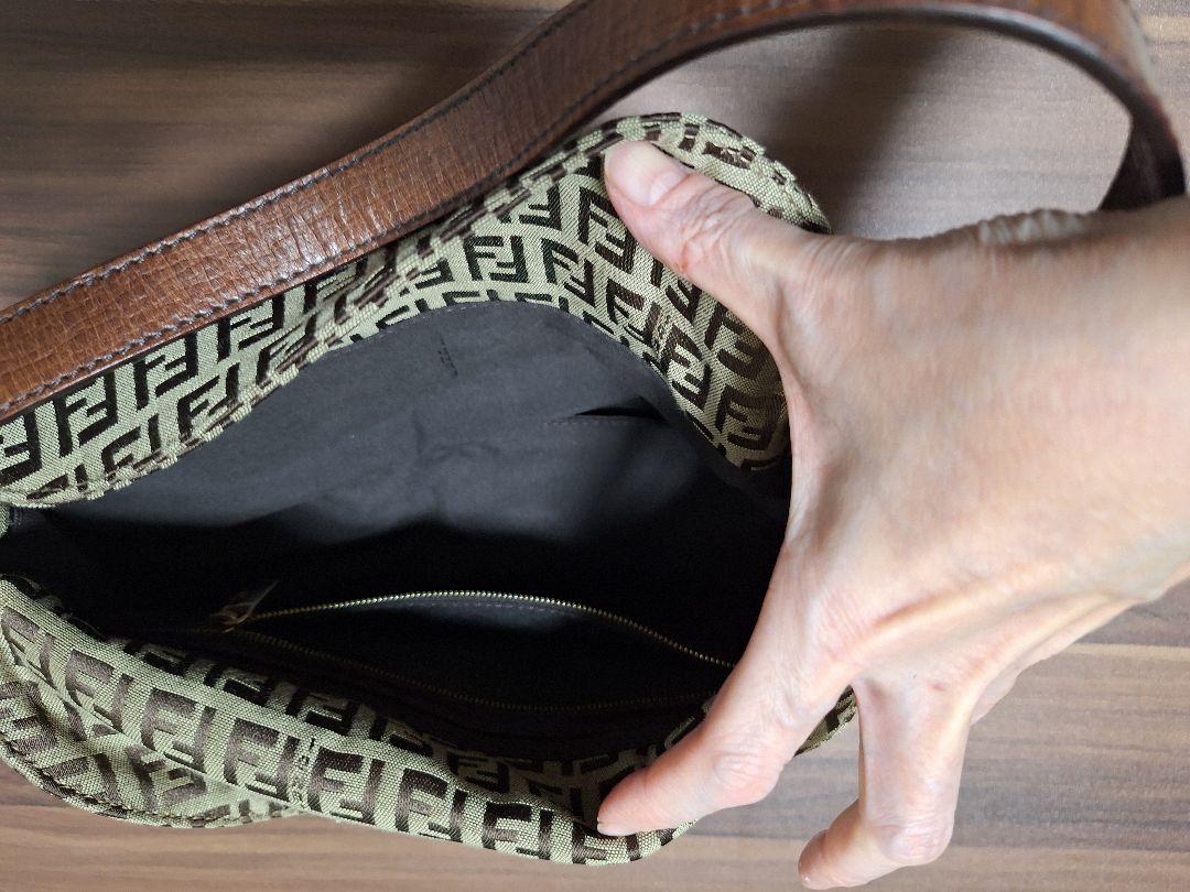 美品！★FENDI フェンディ★ズッカ マンマ バケット ショルダーバッグ