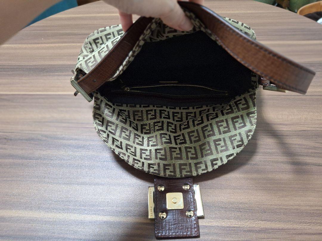 美品！★FENDI フェンディ★ズッカ マンマ バケット ショルダーバッグ