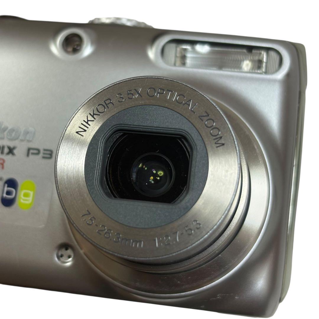 【動作品】Nikon COOLPIX P3 VR コンパクトデジタルカメラ