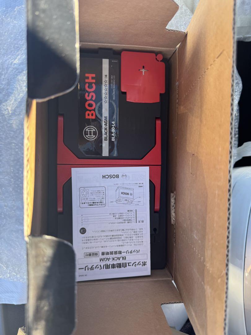 新品BOSCH ボッシュバッテリーBLACK-AGM BLA-80-L4 LN4