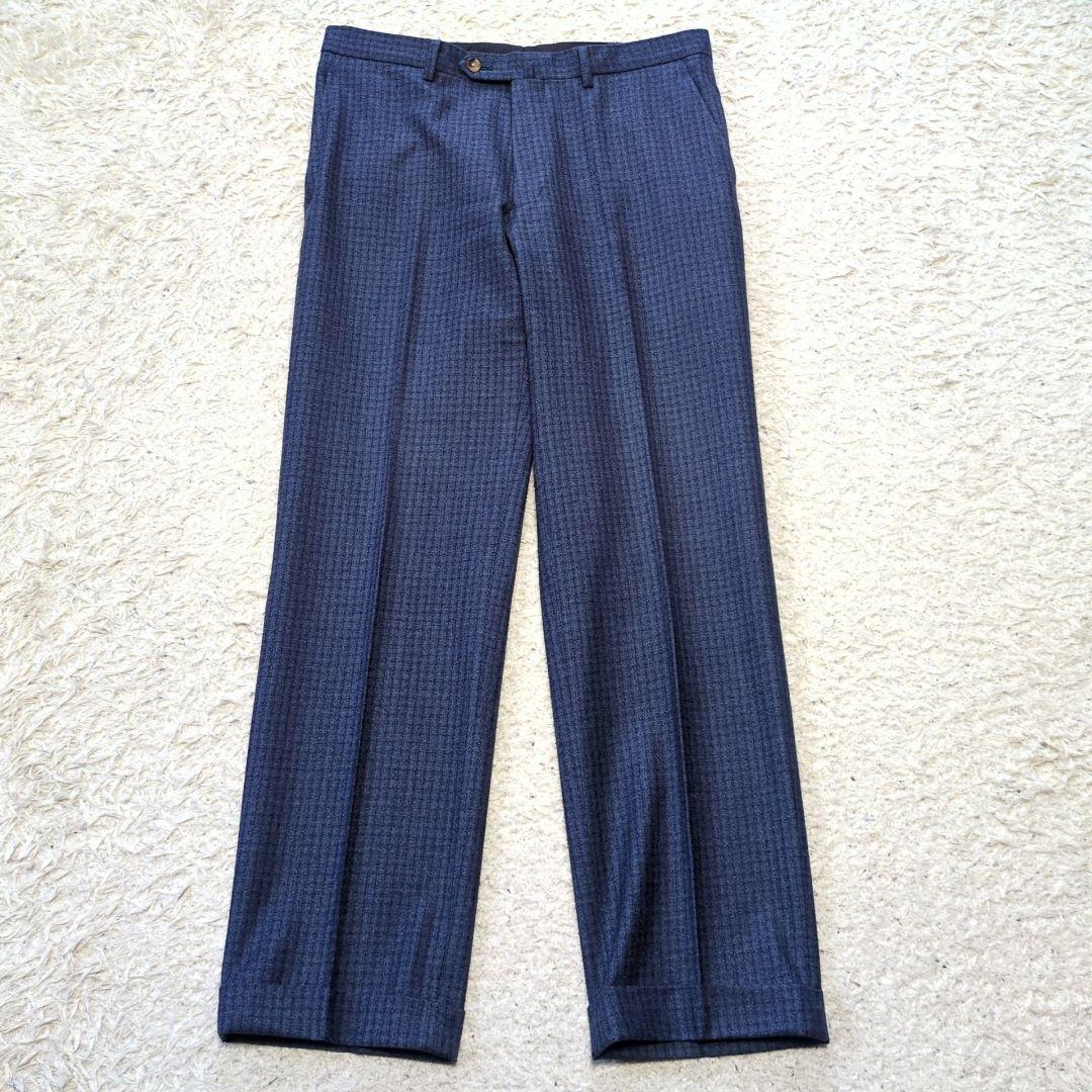 2-66【美品】カノニコ生地　ONLYPREMIO メンズスーツイタリアあ