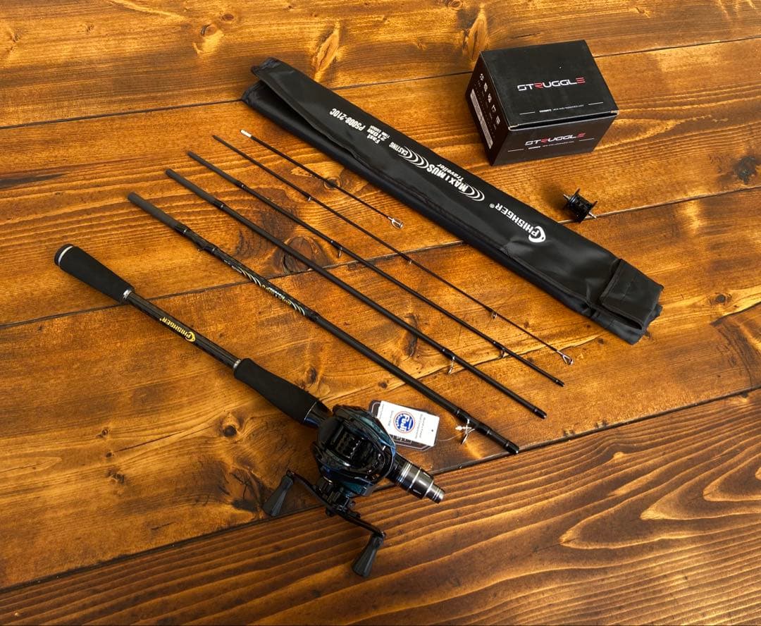 釣り竿セット　5Pパックロッド　7ft ベイトロッド　 PT705MFC