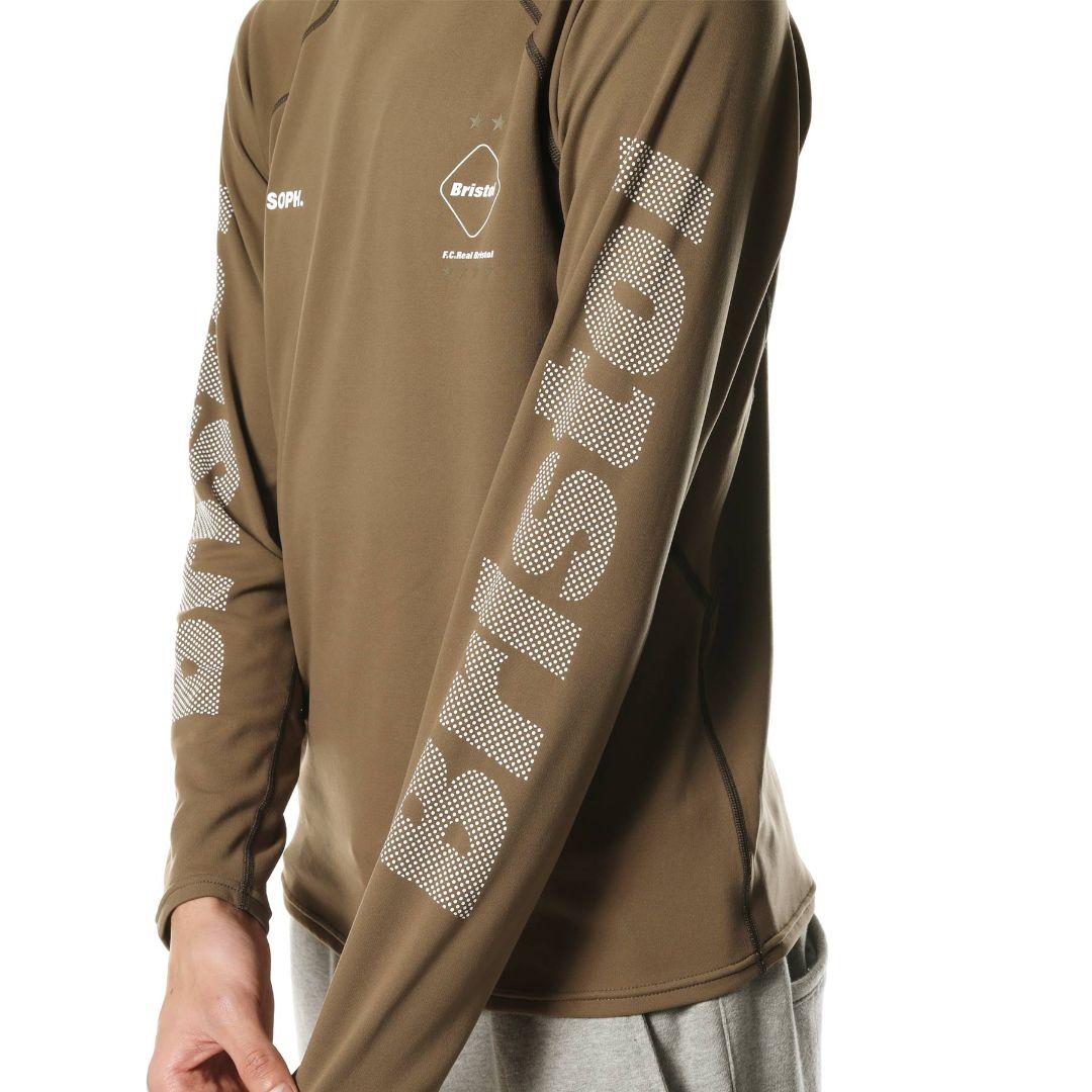 新品 FCRB ブリストル クルーネック トップ タイツ セット カーキ S