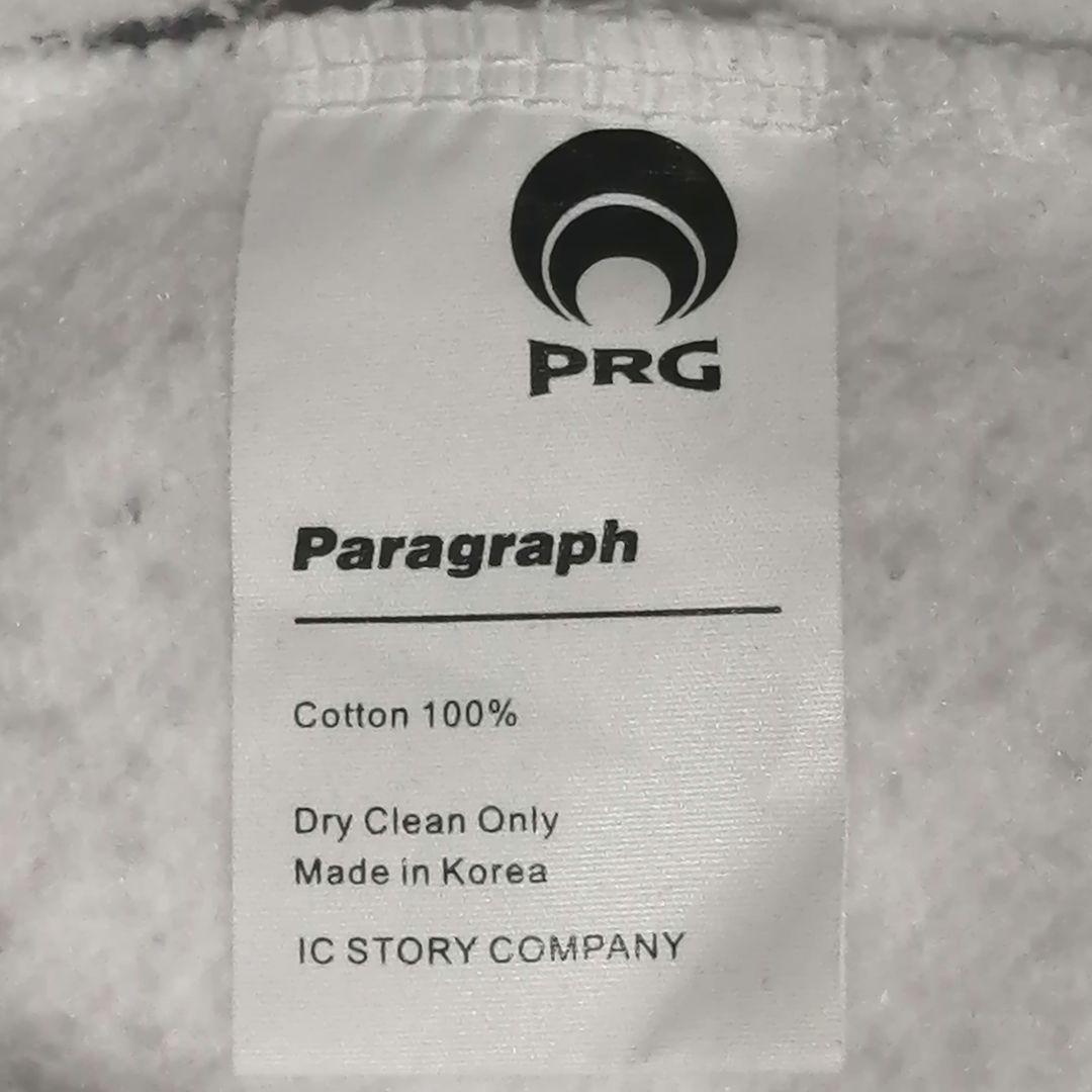 【美品】PARAGRAPH パラグラフ 発泡プリント パーカー グレー XL