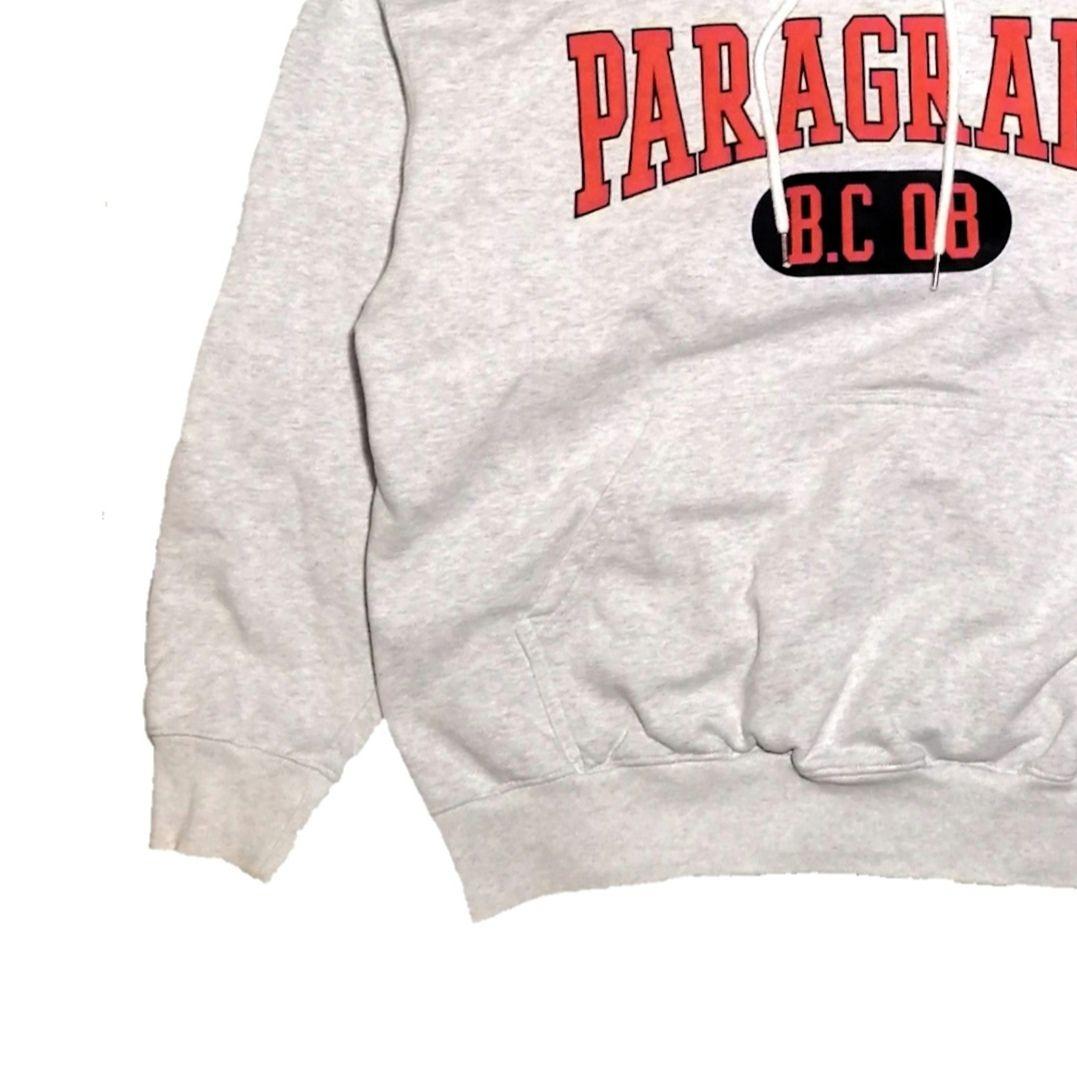 【美品】PARAGRAPH パラグラフ 発泡プリント パーカー グレー XL