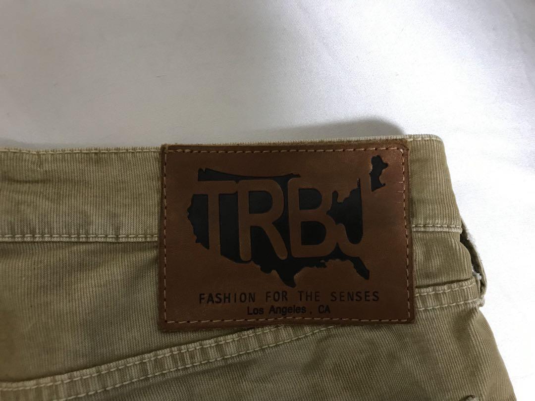 本物トゥルーレリジョンTRUERELIGIONコットンチノパンツワークメンズ茶M