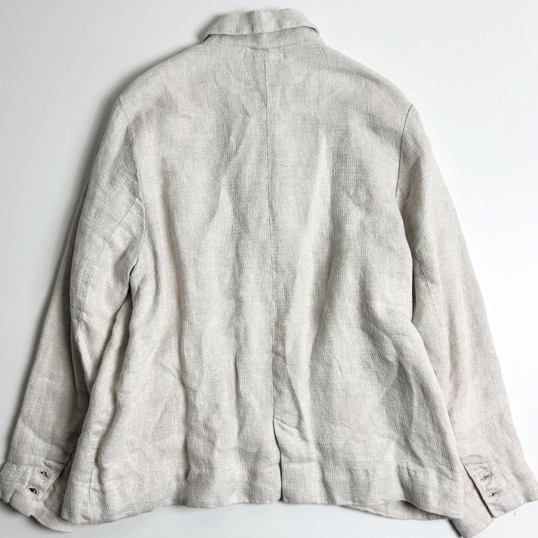 美品】イチアンティークス/5釦リネンジャケット/麻100