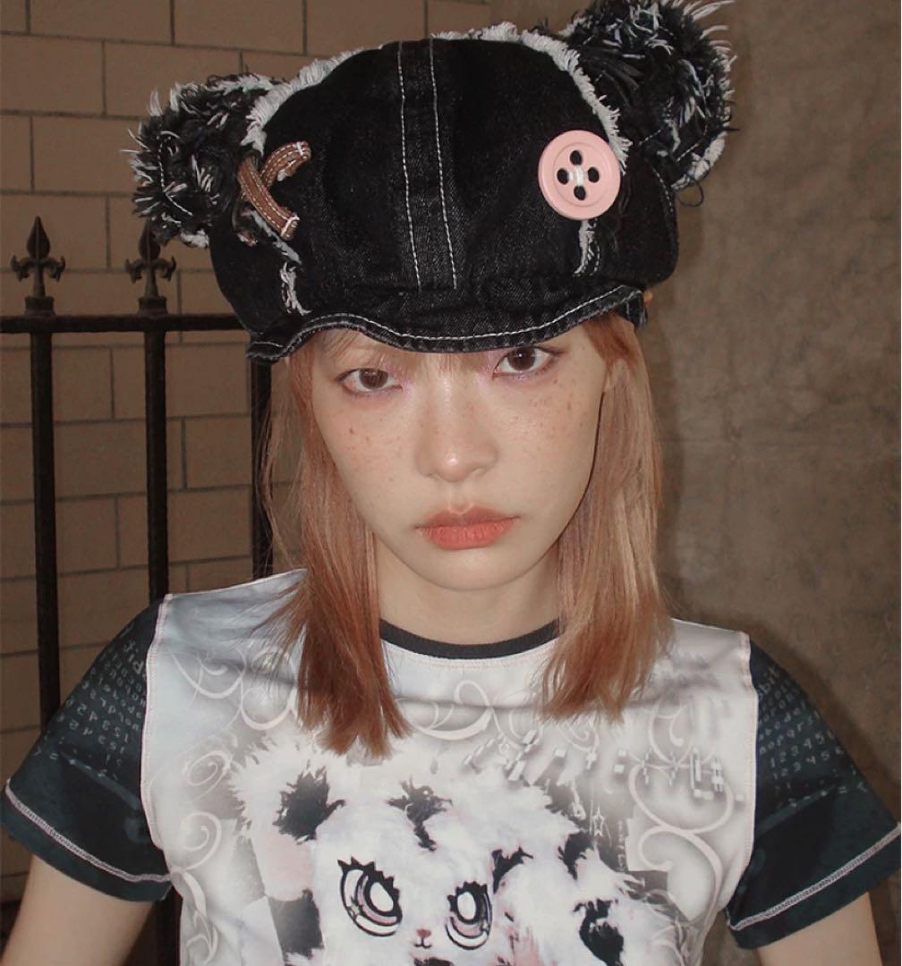 CFIERCE Abandoned Bear Hat デニム ブラック
