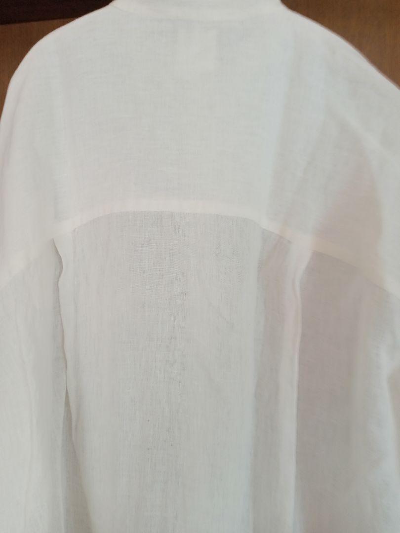 《新品未使用》maison de soilバンドカラーマキシシャツ白