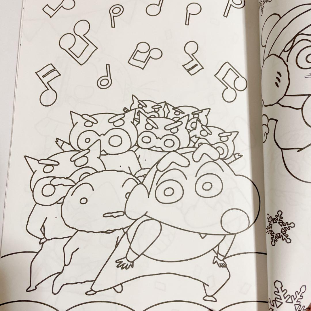 クレヨンしんちゃんぬりえ メルカリ