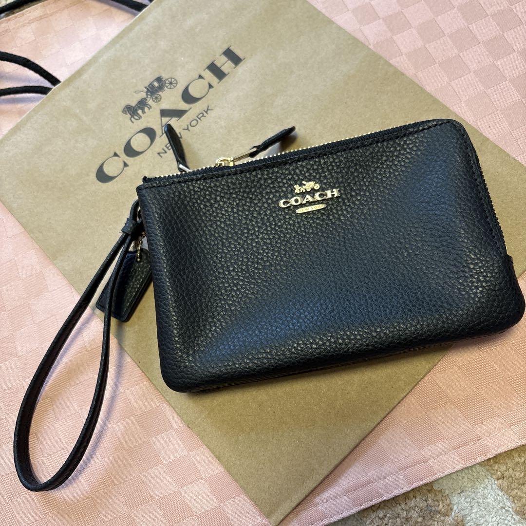 COACHコーチ ダブルコーナージップ リストレット｜Yahoo!フリマ