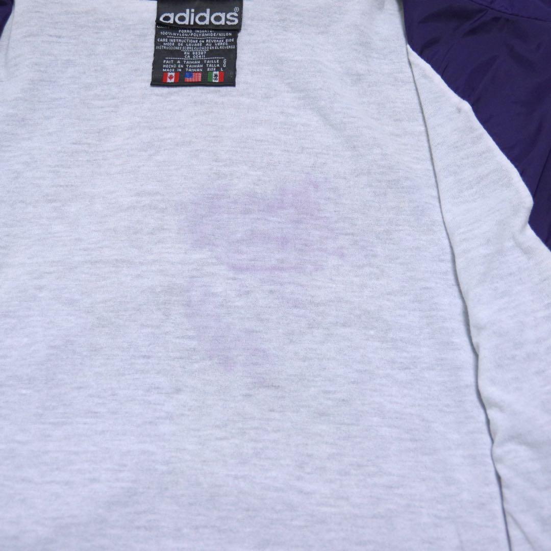 古着 80s adidas ナイロンジャケット 青 紫 古着 80s adidas ナイロンジャケット 青 紫