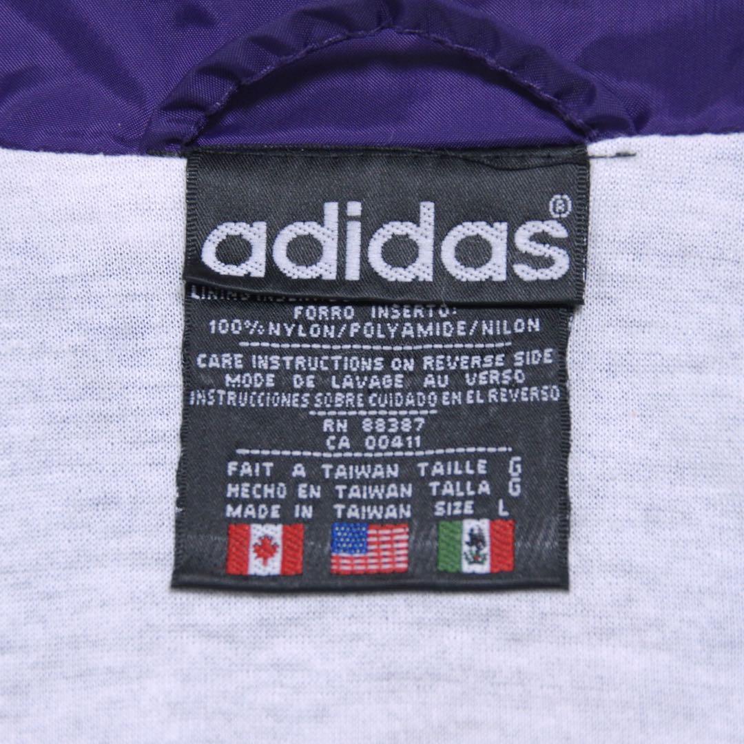 古着 80s adidas ナイロンジャケット 青 紫 古着 80s adidas ナイロンジャケット 青 紫