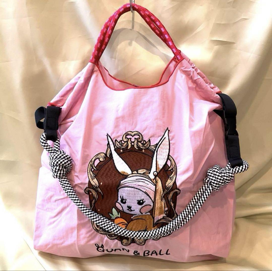 手数料安い 新品 ストラップ付き うさぎ刺繍ピンク ボールアンドチェーン風 その他