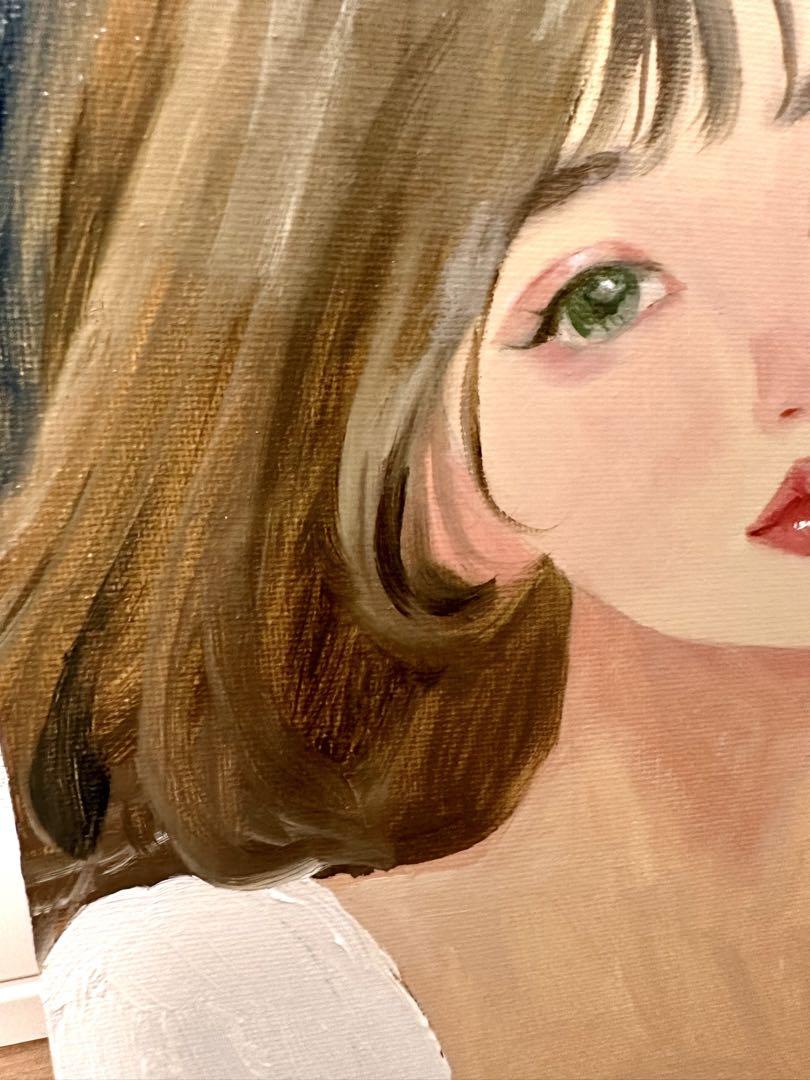 油絵 原画 女性画 - メルカリ