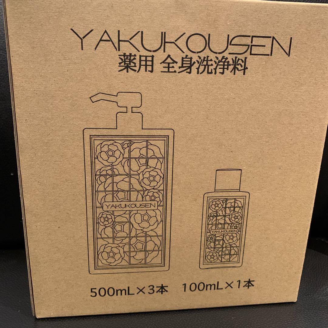薬酵泉 YAKUKOUSEN 全身洗浄料 500mL×3本 100mL×1本