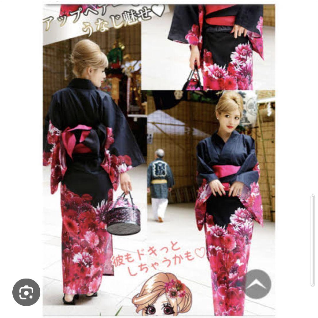 レビュー高評価商品 rady 浴衣 リゾフラ 黒 - メルカリ 着物・浴衣