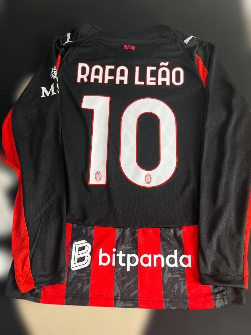 2015-16ACミラン10番RAFA LEAOロングスリーブ サッカージャージ