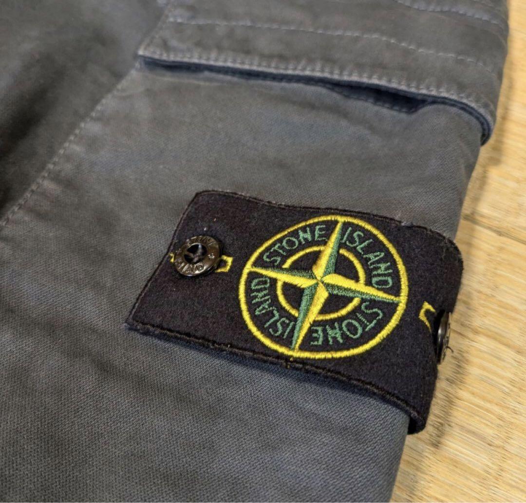 W32 STONE ISLAND カーゴパンツ ダークグレー ストーンアイランド