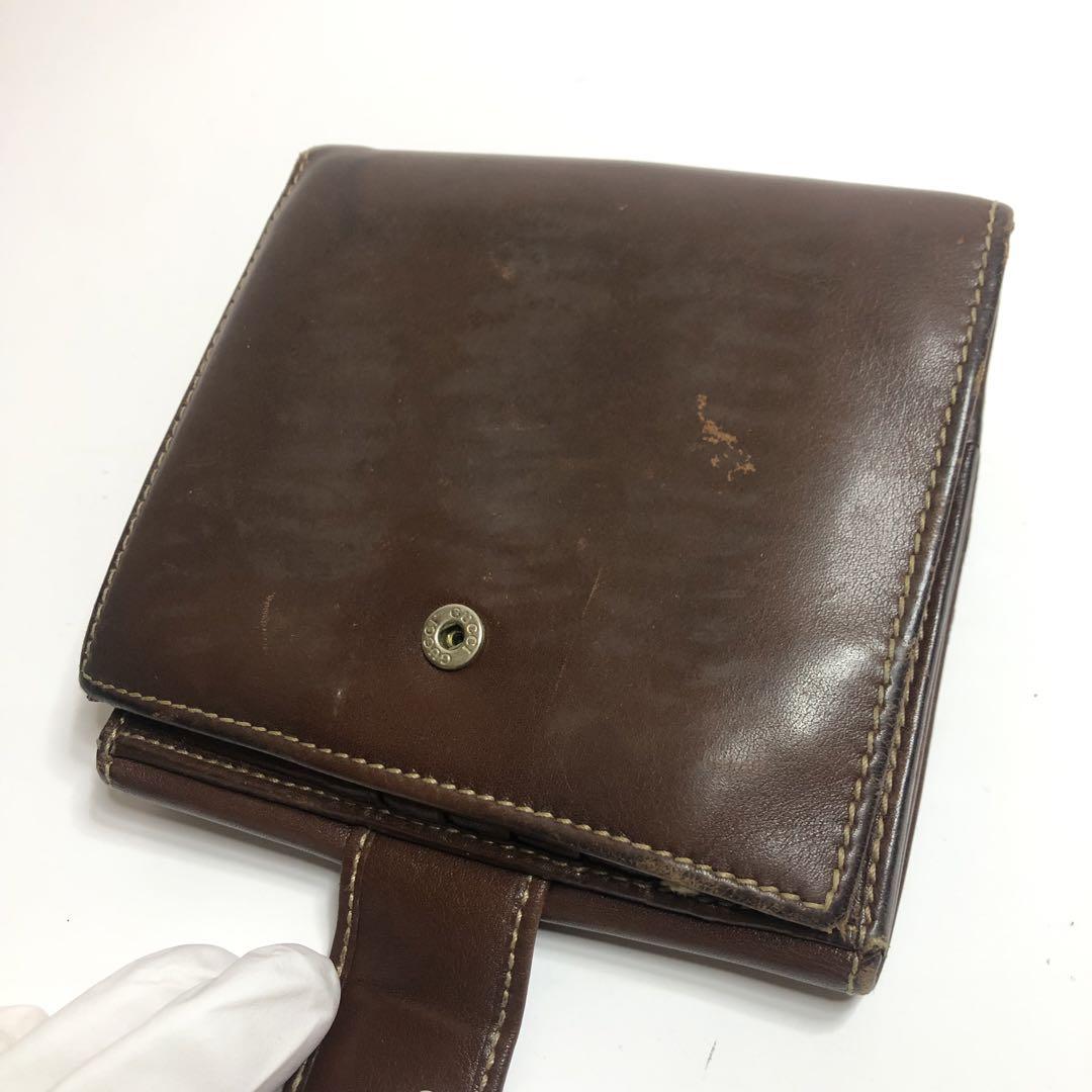 GUCCI グッチ 小銭 カード 札入れ ホースビット 二つ折り財布