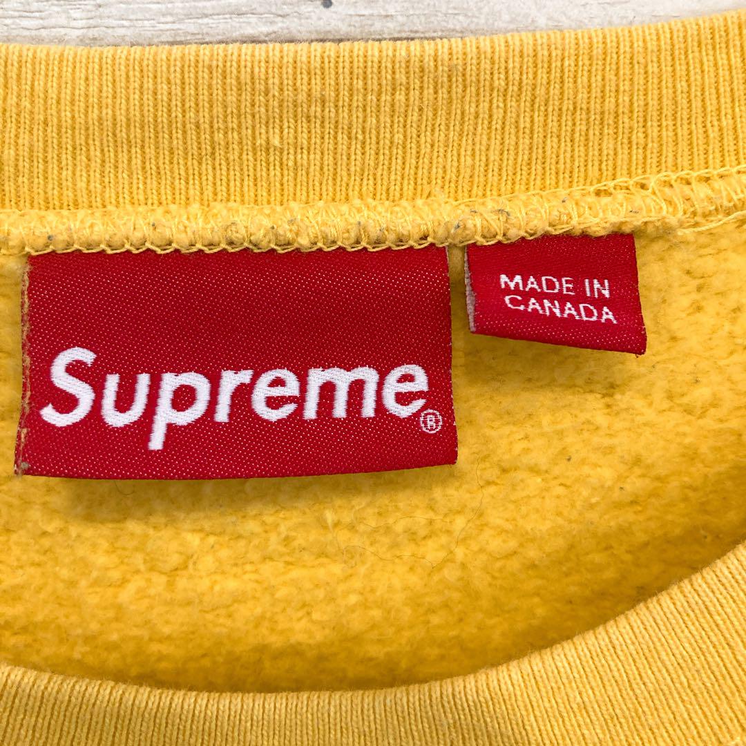 Supreme シュプリーム☆スウェット トレーナー イエロー L