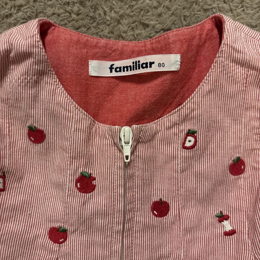 お値下げ！美品！【familiar】ノースリーブワンピース（80） familiar ノースリーブワンピース 80 - メルカリ