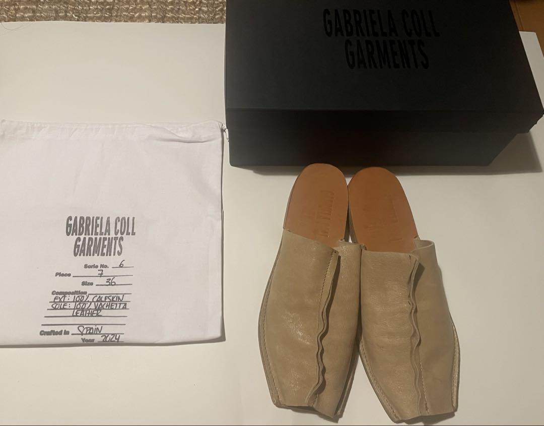 GABRIELA COLL GARMENTS バブーシュ36 箱袋付 未着用靴
