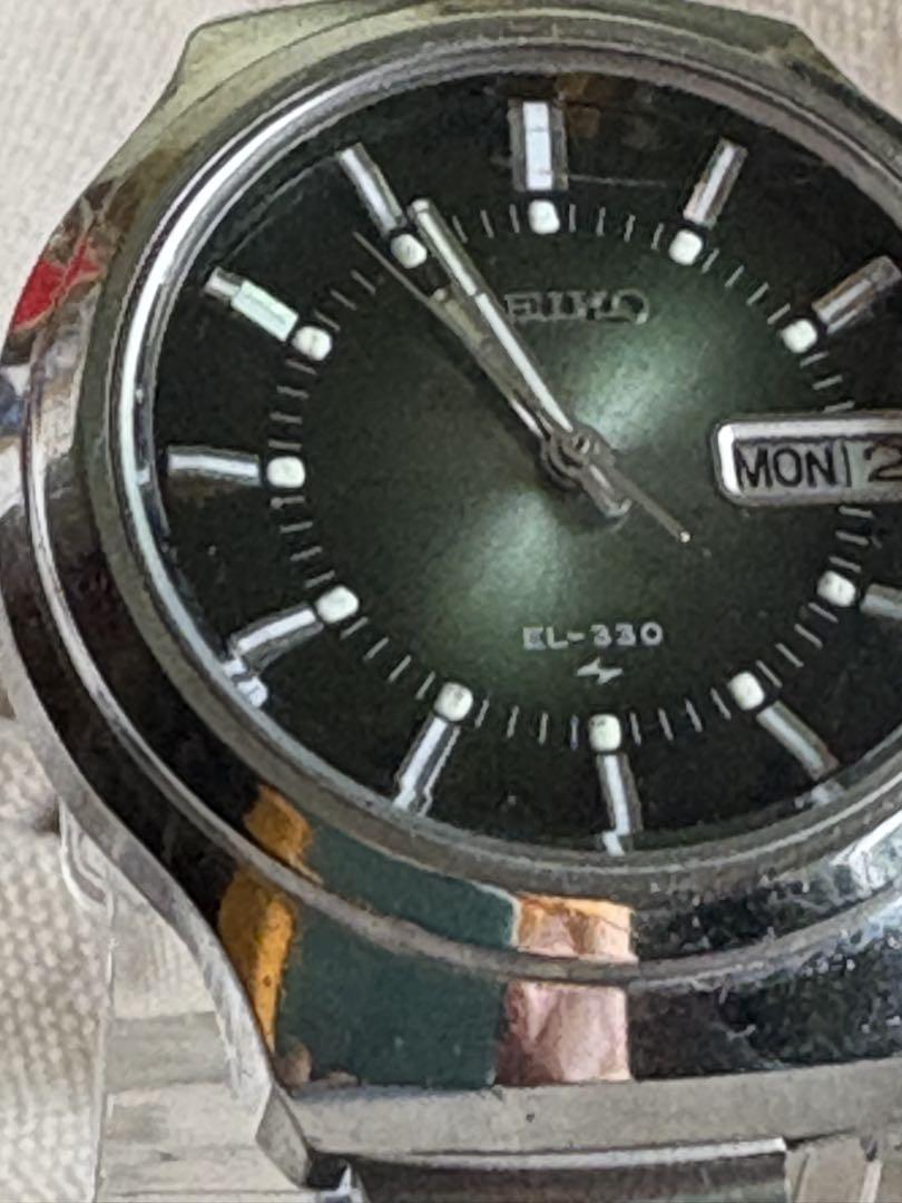 SEIKO セイコー EL-330 グリーン文字盤