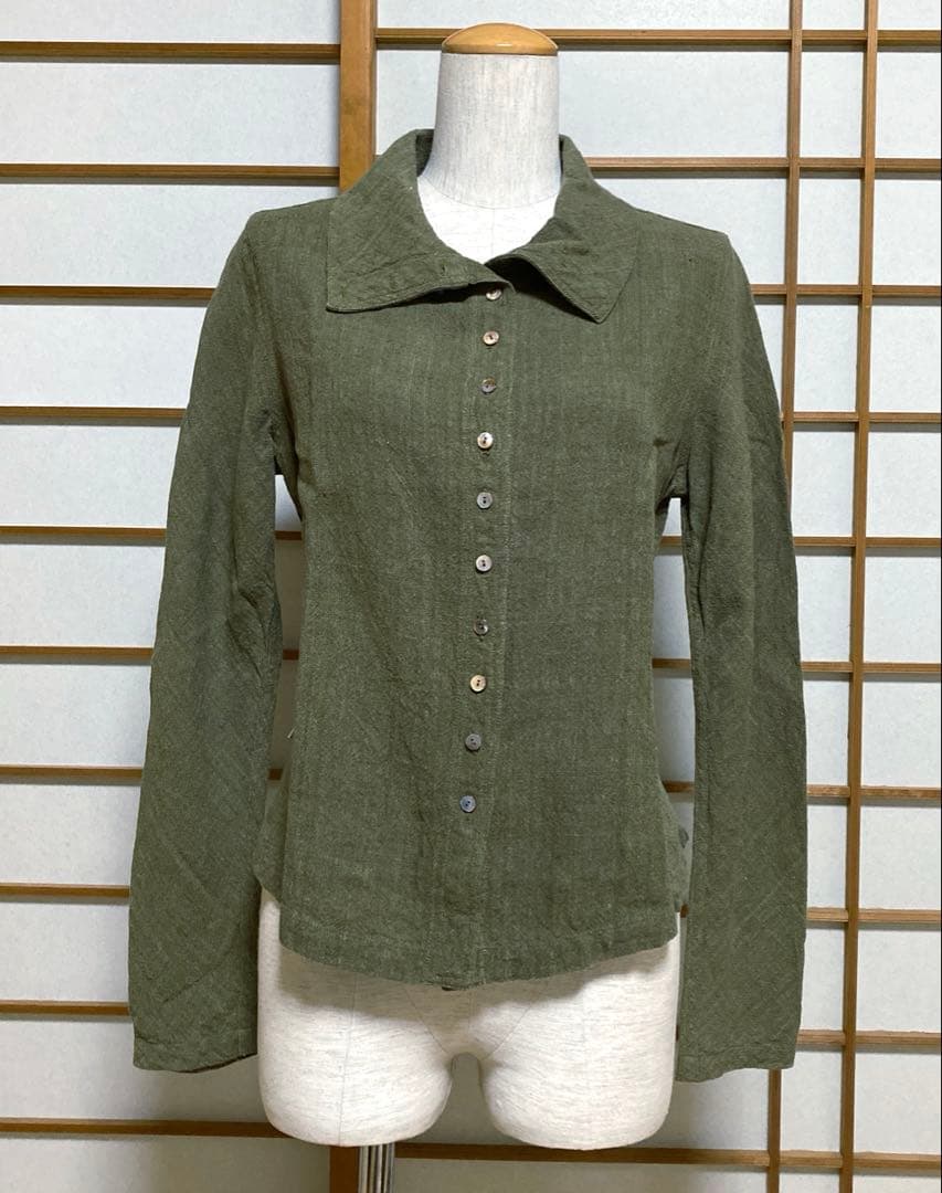 うさとの服⭐︎usaato　ヘンプ長袖シャツ