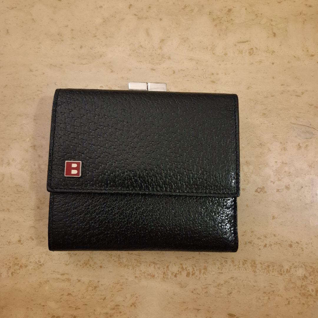 黒レザー三つ折り財布 サンローラン SAINT LAURENT 財布 レザー ミニ財布 コンパクト