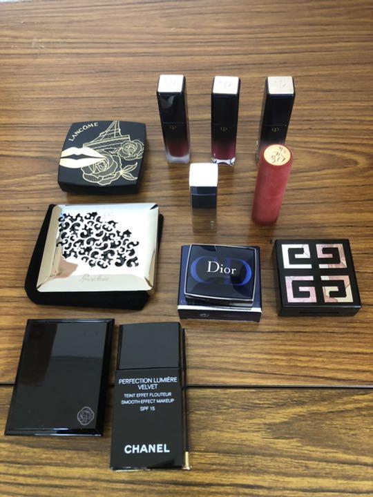全て未使用!ゲランランコムシャネル資生堂アイシャドウファンデ口紅コスメまとめ売り
