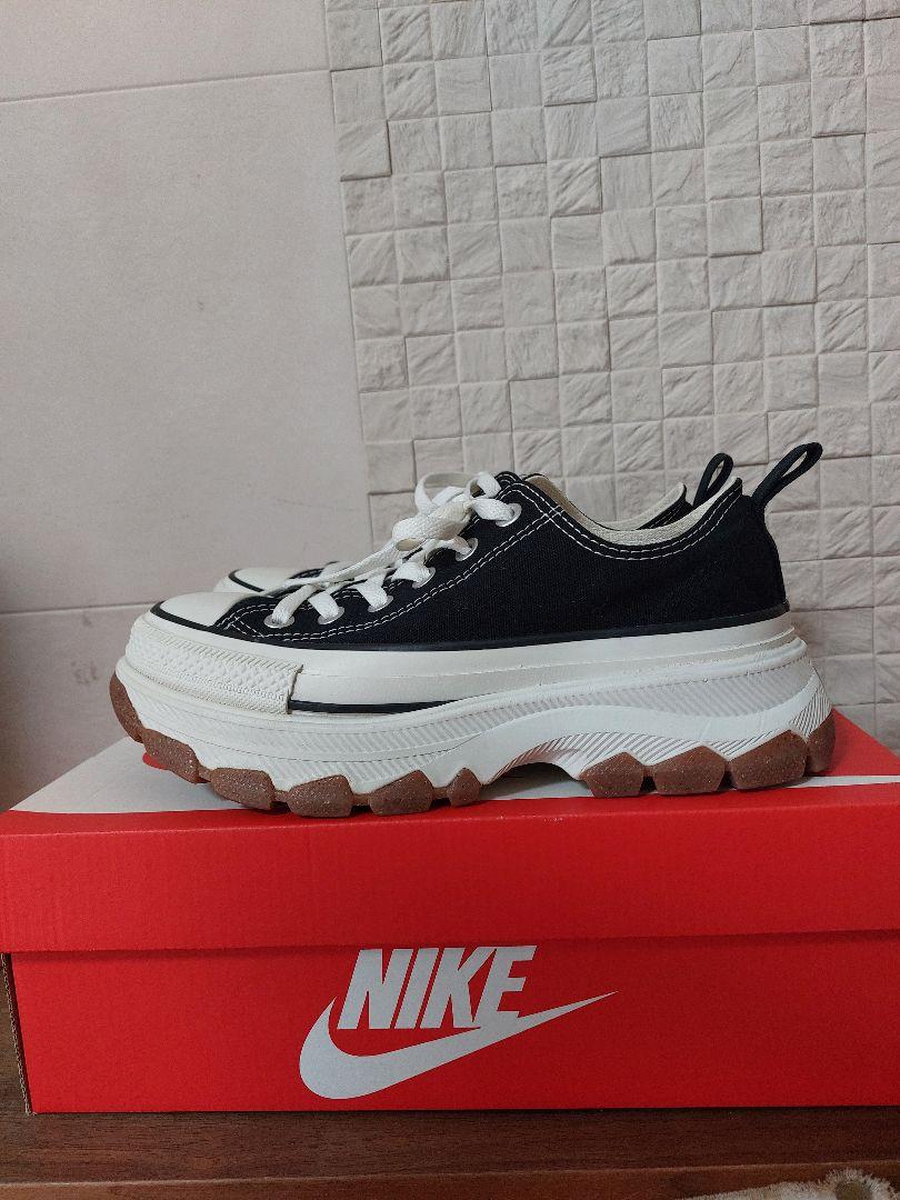 CONVERSE 厚底スニーカー ブラック/ホワイト