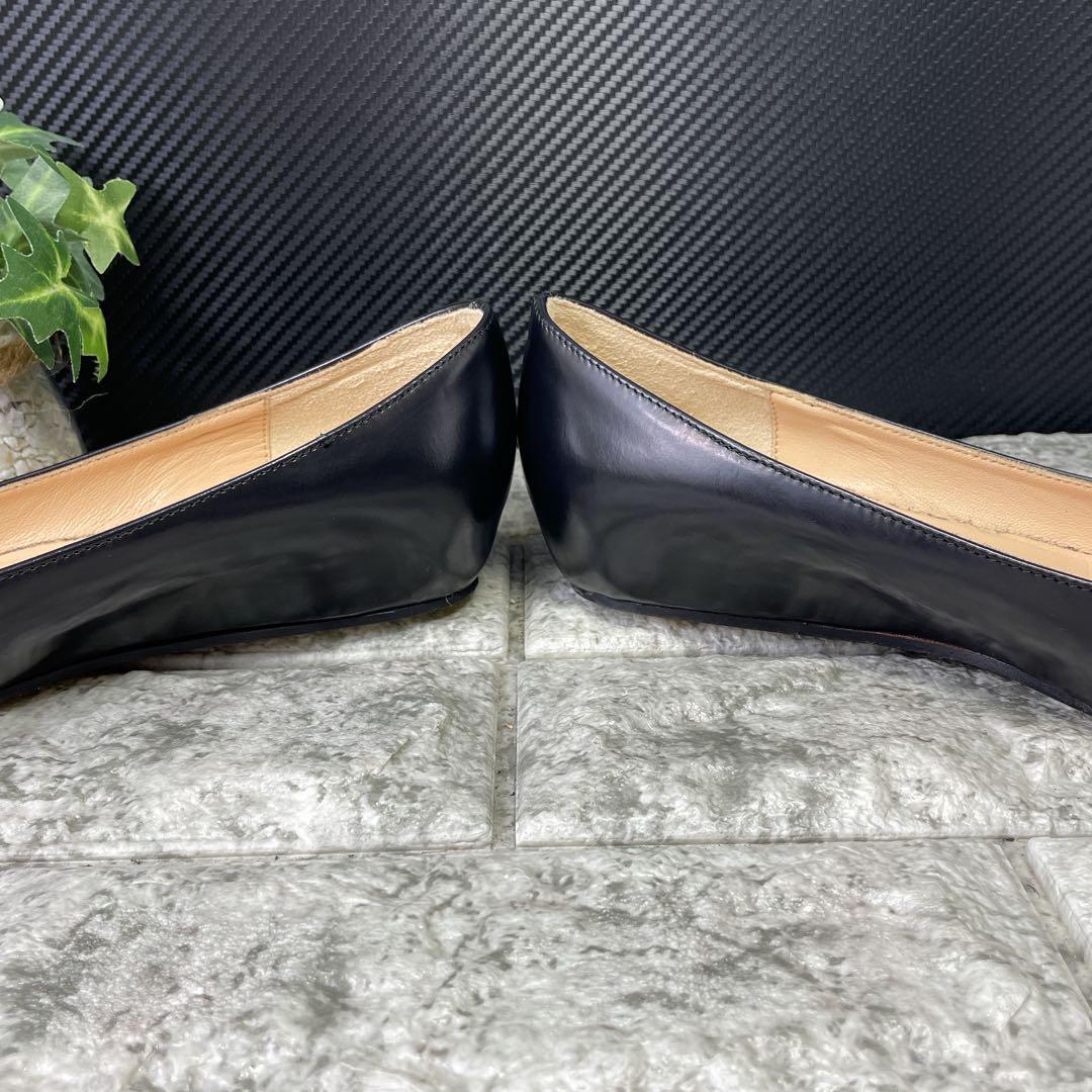 【美品】FABIORUSCONI ファビオルスコーニ　フラットシューズ　ブラック