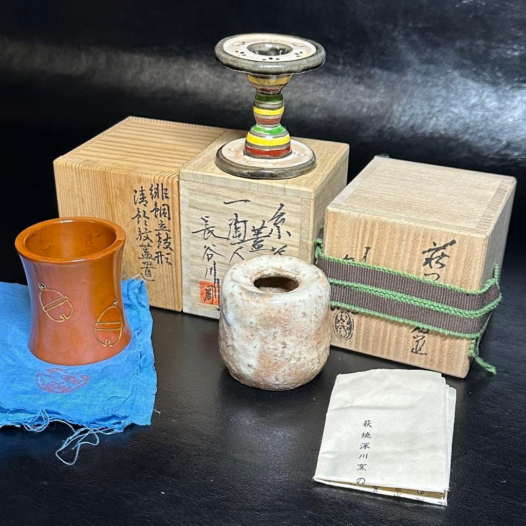 ☆茶道具！つくね・糸巻鼓・銅蓋置！共箱！3個セット☆ - メルカリ