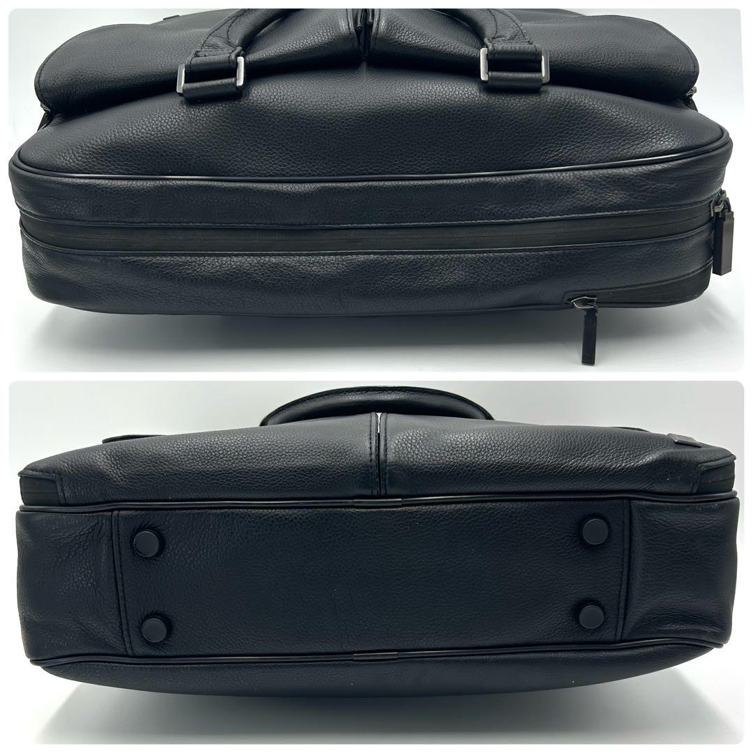 【極美品】dunhill アボリティーズ ビジネスバッグ 2way パスケース付