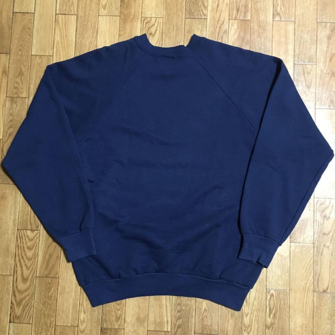 80～90s USA製 FRUIT Reebok ラグラン スウェット 紺 L - メルカリ